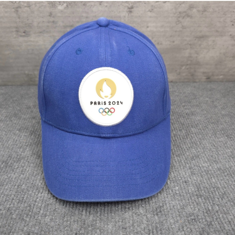 Paris 2024 Hat Olympics Cap Mens Strap Back Blue Summer Games Sportswear
